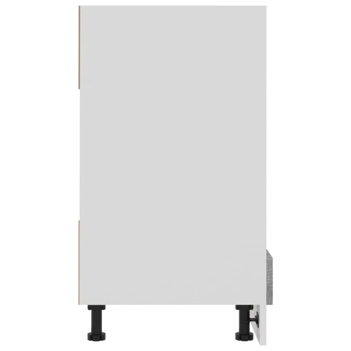 Armoire à four Sonoma gris 60x46x81,5 cm Bois d'ingénierie – Image 4