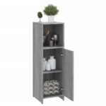 Armoire de bain Sonoma gris 30x30x95 cm Bois d'ingénierie – Image 3