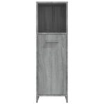 Armoire de bain Sonoma gris 30x30x95 cm Bois d'ingénierie – Image 4