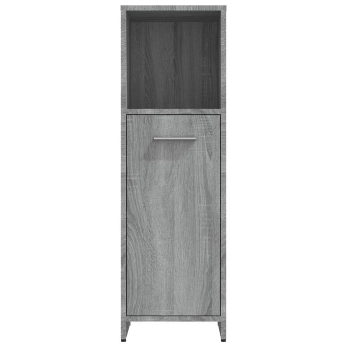 Armoire de bain Sonoma gris 30x30x95 cm Bois d'ingénierie – Image 4