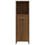 Armoire de bain Chêne marron 30x30x95 cm Bois d'ingénierie – Image 4