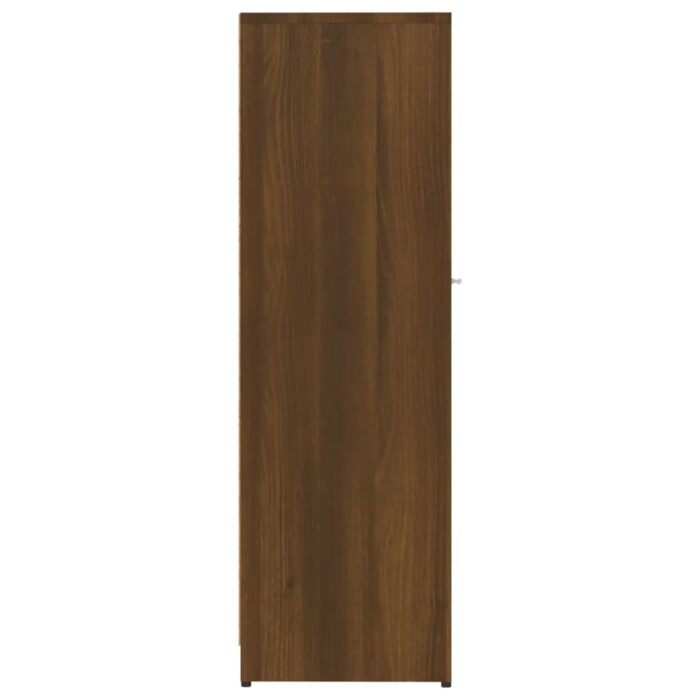 Armoire de bain Chêne marron 30x30x95 cm Bois d'ingénierie – Image 5