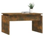 Table basse Chêne fumé 68x50x38 cm Bois d'ingénierie – Image 2