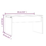 Table basse Chêne fumé 68x50x38 cm Bois d'ingénierie – Image 6