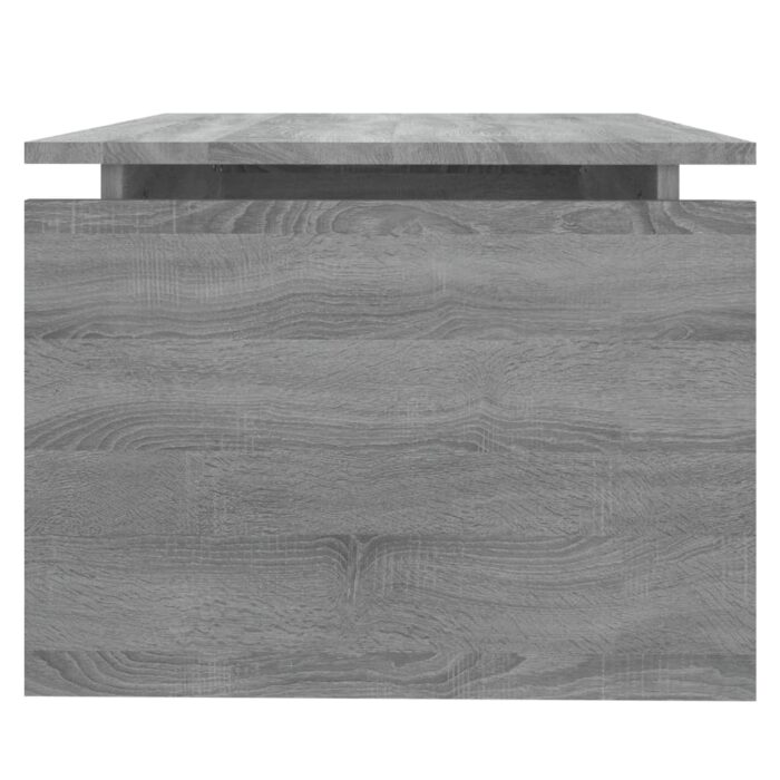 Table basse Sonoma gris 68x50x38 cm Bois d'ingénierie – Image 4