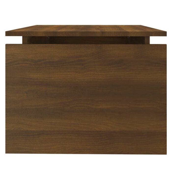 Table basse Chêne marron 68x50x38 cm Bois d'ingénierie – Image 4