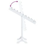 Miroir sur pied blanc avec LED blanc 34x37x146 cm – Image 10