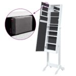 Miroir sur pied blanc avec LED blanc 34x37x146 cm – Image 11