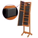 Miroir sur pied blanc avec LED 34x37x146 cm – Image 11