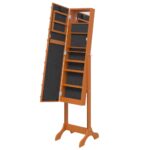 Miroir sur pied blanc avec LED 34x37x146 cm – Image 7