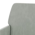 Fauteuil Gris clair 62x79x79 cm Velours – Image 4
