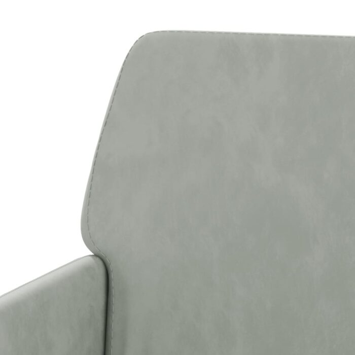 Fauteuil Gris clair 62x79x79 cm Velours – Image 4