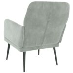 Fauteuil Gris clair 62x79x79 cm Velours – Image 3