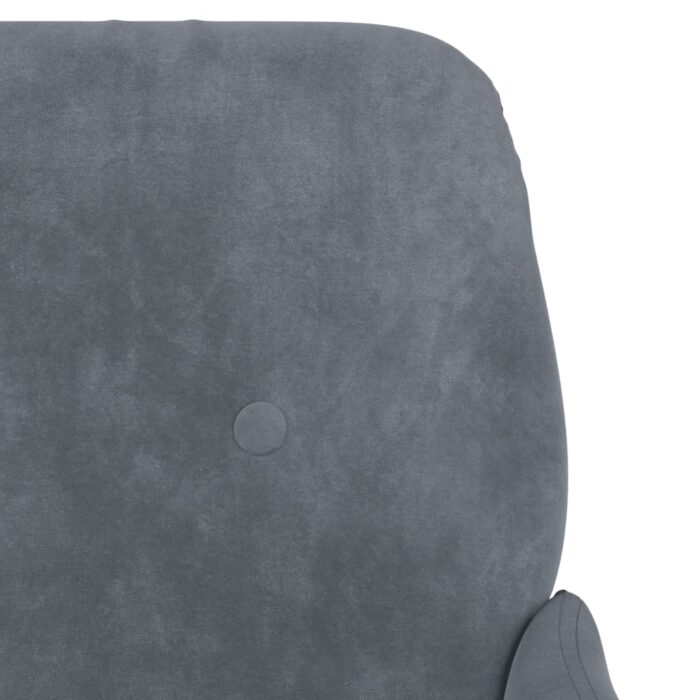 Fauteuil Gris foncé 62x79x79 cm Velours – Image 4