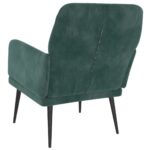 Fauteuil Vert foncé 62x79x79 cm Velours – Image 3