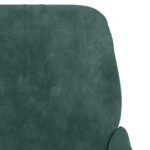 Fauteuil Vert foncé 62x79x79 cm Velours – Image 4