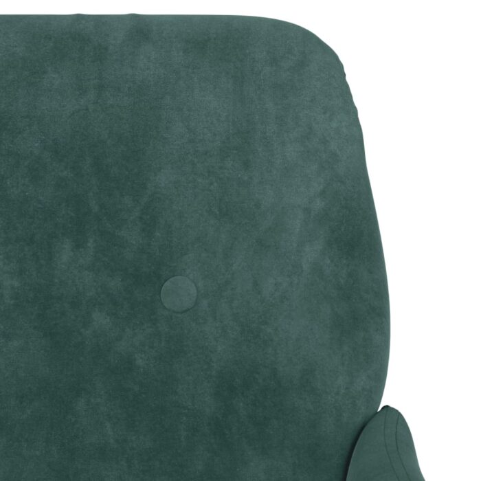 Fauteuil Vert foncé 62x79x79 cm Velours – Image 4