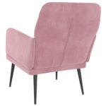 Fauteuil Rose 62x79x79 cm Velours – Image 3