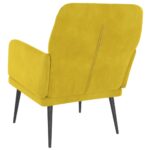 Fauteuil Jaune 62x79x79 cm Velours – Image 3