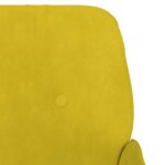 Fauteuil Jaune 62x79x79 cm Velours – Image 4
