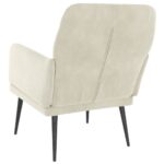 Fauteuil Crème 62x79x79 cm Velours – Image 3