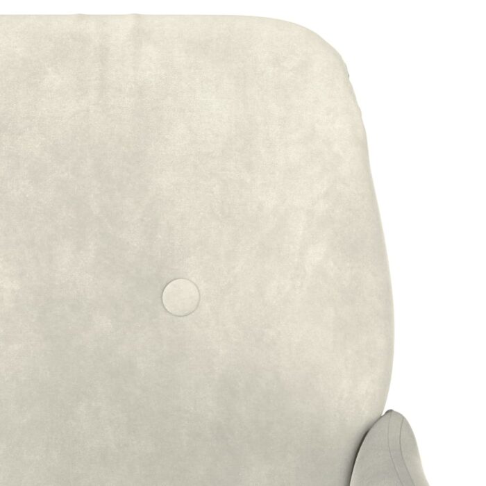 Fauteuil Crème 62x79x79 cm Velours – Image 4