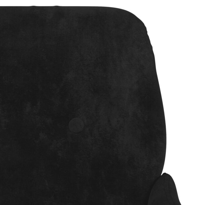Banc Noir 108x79x79 cm Velours – Image 4
