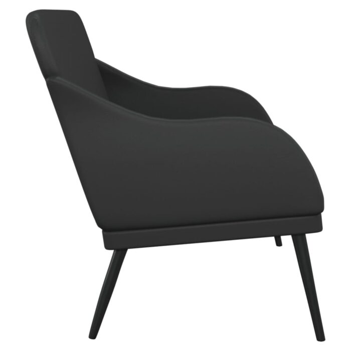 Banc Noir 110x76x80 cm Similicuir – Image 2