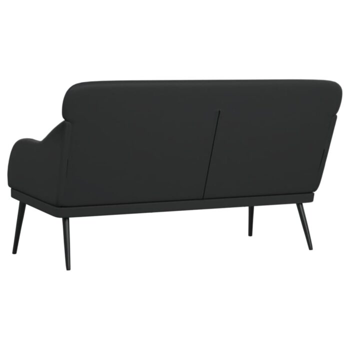 Banc Noir 110x76x80 cm Similicuir – Image 3