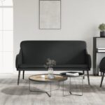 Banc Noir 110x76x80 cm Similicuir