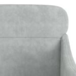Fauteuil Gris clair 63x76x80 cm Velours – Image 4