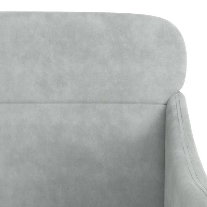 Fauteuil Gris clair 63x76x80 cm Velours – Image 4