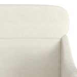 Fauteuil Crème 63x76x80 cm Velours – Image 4