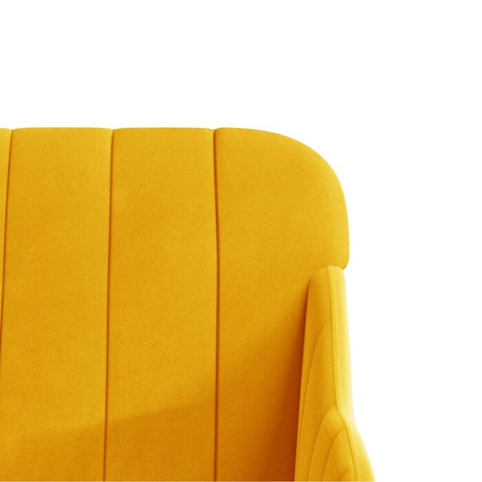 Fauteuil Jaune 63x76x80 cm Velours – Image 4