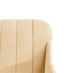Fauteuil Crème 63x76x80 cm Velours – Image 4