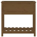 Jardinière avec étagère Marron miel 82,5x34,5x81 cm Bois de pin – Image 3