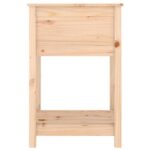 Jardinière avec étagère 54x54x81 cm Bois massif de pin – Image 4
