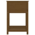 Jardinière avec étagère Marron miel 54x54x81 cm Bois de pin – Image 4