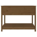 Jardinière et étagère Marron miel 111,5x111,5x81 cm Bois de pin – Image 4