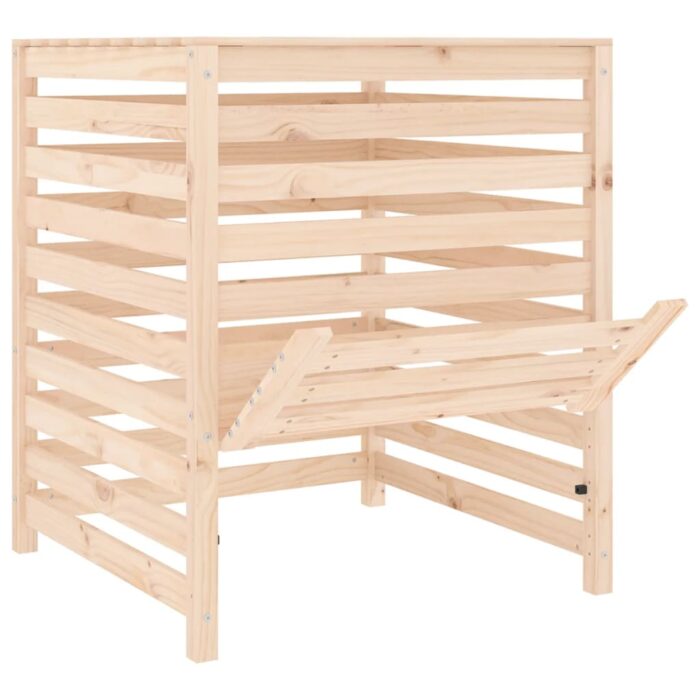 Composteur 82,5x82,5x99,5 cm Bois massif de pin – Image 4