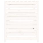 Composteur Blanc 82,5x82,5x99,5 cm Bois massif de pin – Image 5