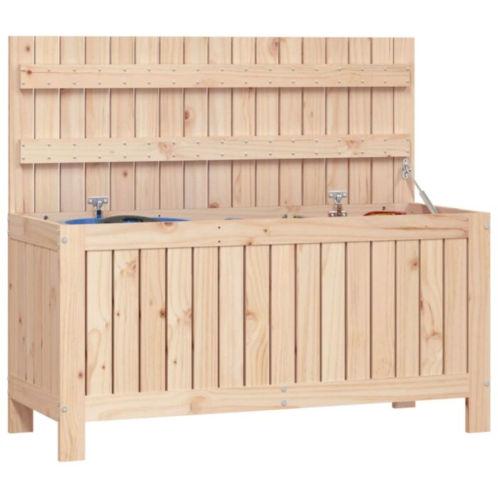 Boîte de rangement de jardin 108x42,5x54 cm Bois massif de pin – Image 2