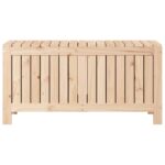 Boîte de rangement de jardin 108x42,5x54 cm Bois massif de pin – Image 4