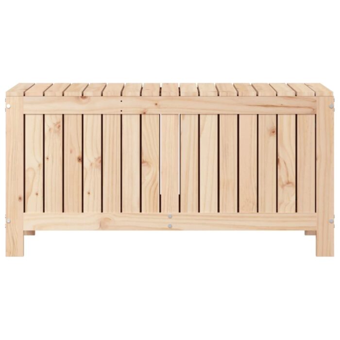 Boîte de rangement de jardin 108x42,5x54 cm Bois massif de pin – Image 4