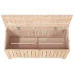 Boîte de rangement de jardin 108x42,5x54 cm Bois massif de pin – Image 6