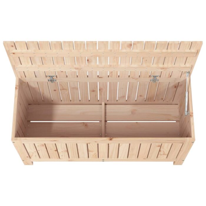 Boîte de rangement de jardin 108x42,5x54 cm Bois massif de pin – Image 6