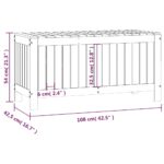 Boîte de rangement de jardin 108x42,5x54 cm Bois massif de pin – Image 8