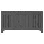 Boîte de rangement de jardin Gris 108x42,5x54 cm Bois de pin – Image 4