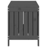 Boîte de rangement de jardin Gris 108x42,5x54 cm Bois de pin – Image 5