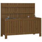 Boîte de rangement de jardin Marron miel 108x42,5x54cm Bois pin – Image 2